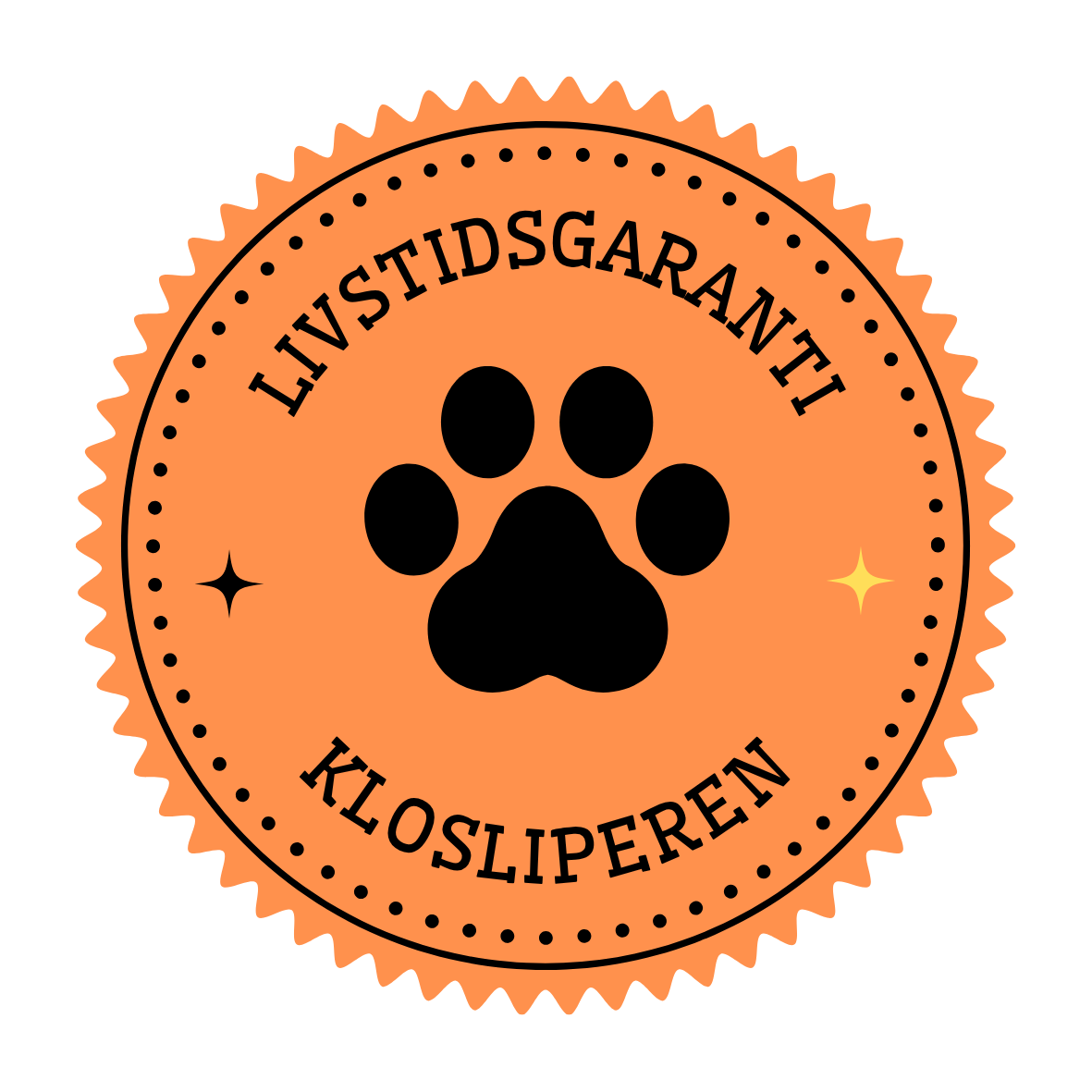 LIVSTIDSGARANTI PÅ KLOSLIPEREN